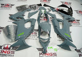 KAWASAKI ZX10R Fairings (2008-2010) Nardo Gray, Green at KingsMotorcycleFairings.com