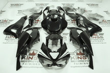 KAWASAKI ZX6R Fairings (2024-2025) Black, White Stripe from KingsMotorcycleFairings.com