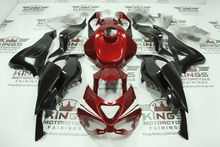 KAWASAKI ZX6R Fairings (2024-2025) Red, Black, White Stripe from KingsMotorcycleFairings.com