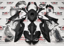 KawasakiI Ninja 500 Fairing Kit (2024-2025) Matte Black, White Spray from KingsMotorcycleFairings.com
