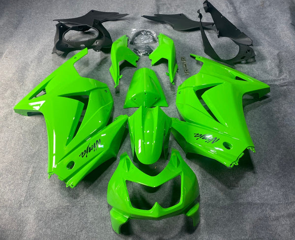 Kawasaki Ninja 250R Fairings (2008-2013) All Green at KingsMotorcycleFairings.com
