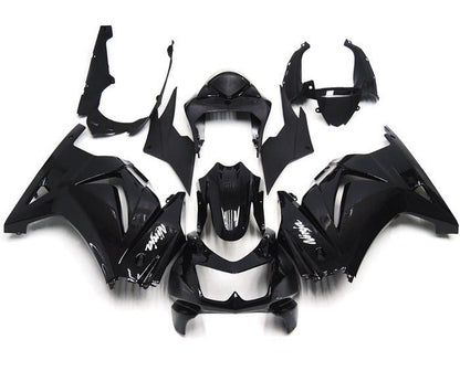 Kawasaki Ninja 250R Fairing set (2008-2013) Black Gloss at KingsMotorcycleFairings.com