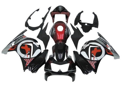 Kawasaki Ninja 250R Fairings (2008-2013) Black, Silver, Red, Eneos at KingsMotorcycleFairings.com