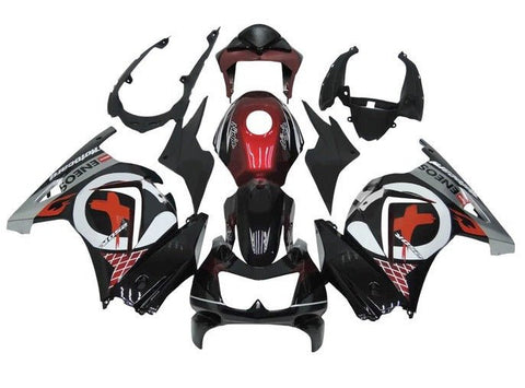 Kawasaki Ninja 250R Fairings (2008-2013) Black, Silver, Red, Eneos at KingsMotorcycleFairings.com