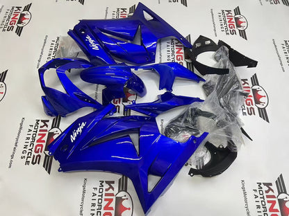 Kawasaki Ninja 250R Fairings (2008-2013) Blue, White at KingsMotorcycleFairings.com