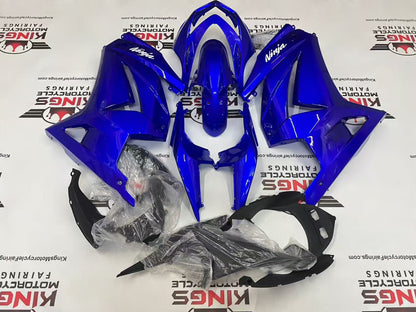 Kawasaki Ninja 250R Fairings (2008-2013) Blue, White from KingsMotorcycleFairings.com