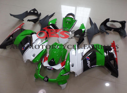 Kawasaki Ninja 250R Fairings (2008-2013) Green, White, Black, Red Motocard at KingsMotorcycleFairings.com