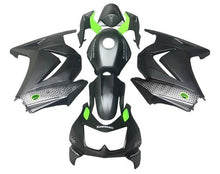Kawasaki Ninja 250R Fairings (2008-2013) Matte Black, Green, Gray Pattern from KingsMotorcycleFairings.com