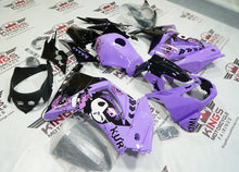 Kawasaki Ninja 250R Fairings (2008-2013) Purple, Black Kuromi by KingsMotorcycleFairings.com