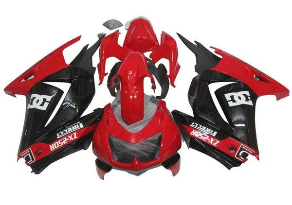 Kawasaki Ninja 250R Fairings (2008-2013) Red, Black, White DC at KingsMotorcycleFairings.com