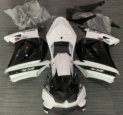 Kawasaki Ninja 250R Fairing set (2008-2013) White, Black, Elf, Stripe at KingsMotorcycleFairings.com