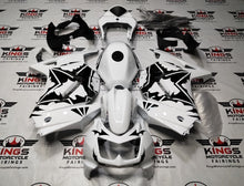 Kawasaki Ninja 250R Fairings (2008-2013) White, Black, Stars at KingsMotorcycleFairings.com