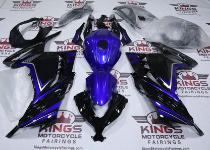 Kawasaki Ninja 300 Fairing Kit (2013-2024) Black, Blue, Gray at KingsMotorcycleFairings.com