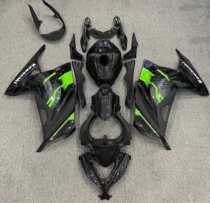 Kawasaki Ninja 300 Fairings (2013-2024) Black, Green, Gray, White at KingsMotorcycleFairings.com