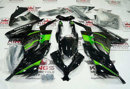 Kawasaki Ninja 300 Fairings (2013-2024) Black, Green, Gray, White at KingsMotorycleFairings.com