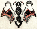 Kawasaki Ninja 300 Fairings (2013-2024) Black, Orange from KingsMotorcycleFairings.com