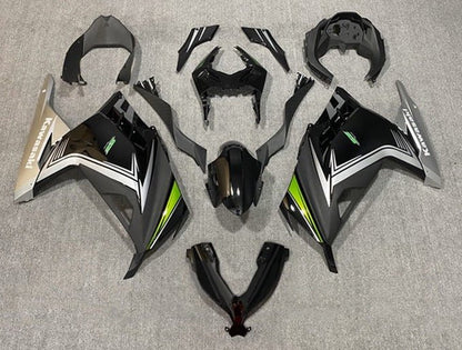 Kawasaki Ninja 300 Fairings (2013-2024) Black, Silver, Green, White from KingsMotorcycleFairings.com