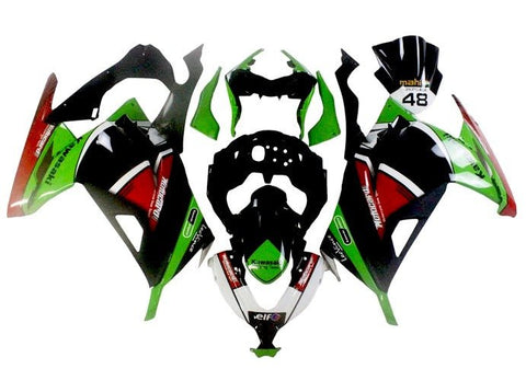 Kawasaki Ninja 300 Fairings (2013-2024) Black, White, Green, Red at KingsMotorcycleFairings.com
