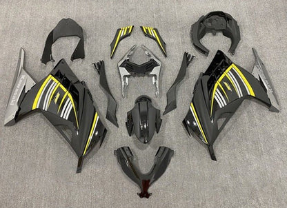 Kawasaki Ninja 300 Fairings (2013-2024) Black, Yellow, Silver, White at KingsMotorcycleFairings.com