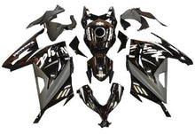Kawasaki Ninja 300 Fairings (2013-2024) Black, White at KingsMotorcycleFairings.com