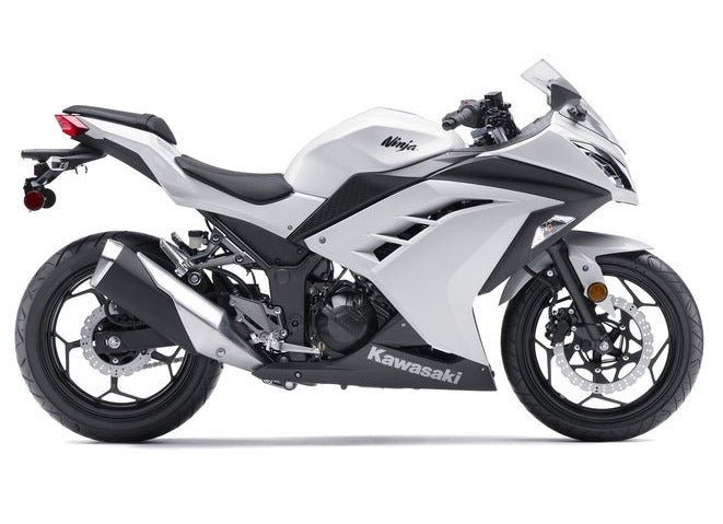 Kawasaki Ninja 300 Fairings (2013-2024) Gloss White from KingsMotorcycleFairings.com