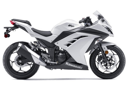 Kawasaki Ninja 300 Fairings (2013-2024) Gloss White from KingsMotorcycleFairings.com