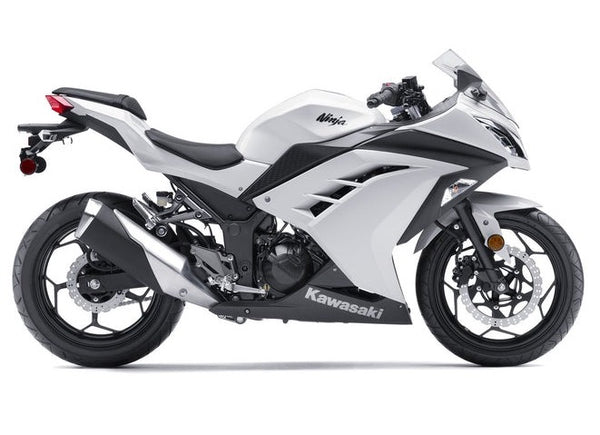 Kawasaki Ninja 300 Fairings (2013-2024) Gloss White from KingsMotorcycleFairings.com