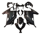 Kawasaki Ninja 300 Fairings (2013-2024) Matte Black, Gloss Black at KingsMotorcycleFairings.com