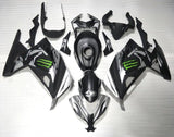 Kawasaki Ninja 300 Fairings (2013-2024) Matte Black, Silver, Monster at KingsMotorcycleFairings.com