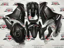 Kawasaki Ninja 300 Fairing set (2013-2024) Matte Black, White at KingsMotorcycleFairings.com