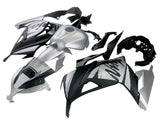 Kawasaki Ninja 300 Fairings (2013-2024) Matte Silver, Matte Black from KingsMotorcycleFairings.com
