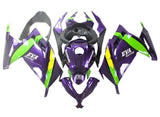 Kawasaki Ninja 300 Fairings (2013-2024) Purple, Green, Yellow EVA at KingsMotorcycleFairings.com