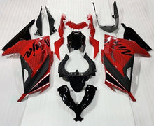 Kawasaki Ninja 300 Fairings (2013-2024) Red, Black, White Stripe at KingsMotorcycleFairings.com