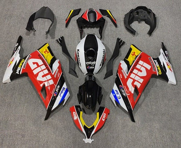 Kawasaki Ninja 300 Fairings (2013-2024) Red, White, Black, Givi at KingsMotorcycleFairings.com
