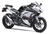 Kawasaki Ninja 300 Fairings (2013-2024) White, Black, Red Accents at KingsMotorcycleFairings.com