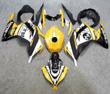 Kawasaki Ninja 300 Fairings (2013-2024) Yellow, White, Black at KingsMotorcycleFairings.com