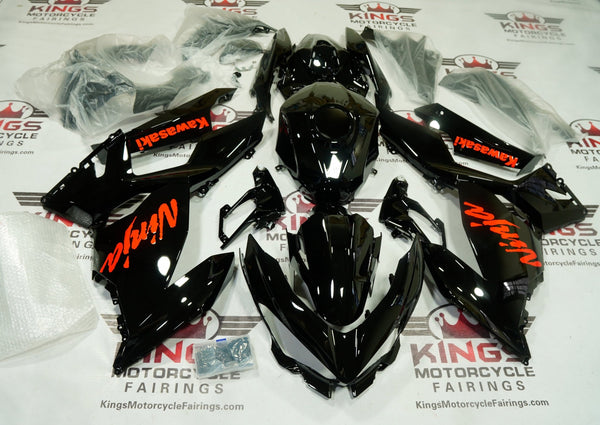 Kawasaki Ninja 400 Fairing Kit (2018-2023) Black Gloss, Red at KingsMotorcycleFairings.com