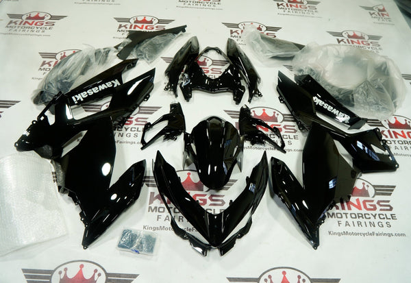 Kawasaki Ninja 400 Fairing Kit (2018-2023) Black Gloss at KingsMotorcycleFairings.com
