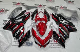 Kawasaki Ninja 400 Fairing Kit (2018-2023) Dark Red, Black, Gray at KingsMotorcycleFairings.com