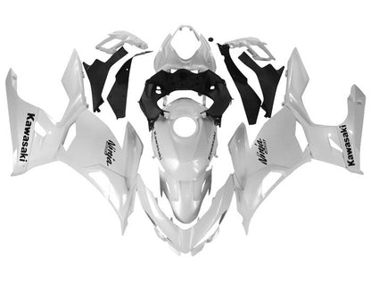 Kawasaki Ninja 400 Fairings (2018-2023) All White at KingsMotorcycleFairings.com