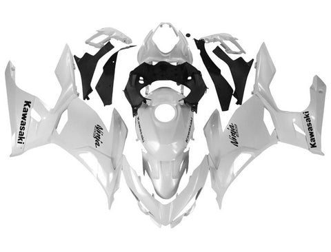 Kawasaki Ninja 400 Fairings (2018-2023) All White at KingsMotorcycleFairings.com