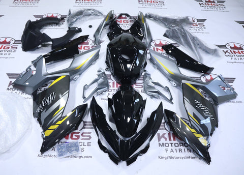 Kawasaki Ninja 400 Fairings (2018-2023) Black, Gray Silver, Yellow at KingsMotorcycleFairings.com