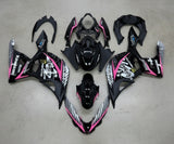 Kawasaki Ninja 400 Fairings (2018-2023) Black, Pink, White at KingsMotorcycleFairings.com