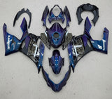 Kawasaki Ninja 400 Fairings (2018-2023) Blue, Purple, Black, Gold, White at KingsMotorcycleFairings.com