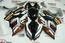 Kawasaki Ninja 400 Fairings (2018-2023) Brown, Black, White, Red Shark at KingsMotorcycleFairings.com