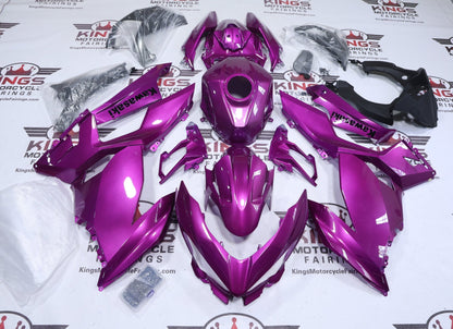 Kawasaki Ninja 400 Fairings (2018-2023) Candy Pink at KingsMotorcycleFairings.com