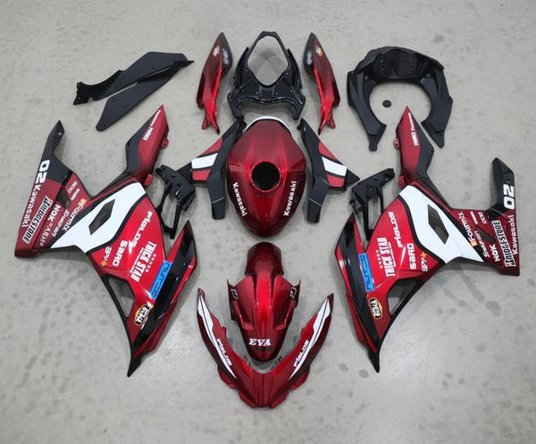 Kawasaki Ninja 400 Fairing set (2018-2023) Candy Red Trick Star at KingsMotorcycleFairings.com