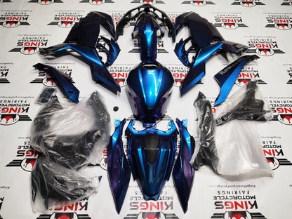 Kawasaki Ninja 400 Fairings (2018-2023) Chameleon Blue, Purple at KingsMotorcycleFairings.com