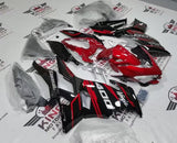 Kawasaki Ninja 400 Fairings (2018-2023) Dark Red, Black, Gray at KingsMotorcycleFairings.com