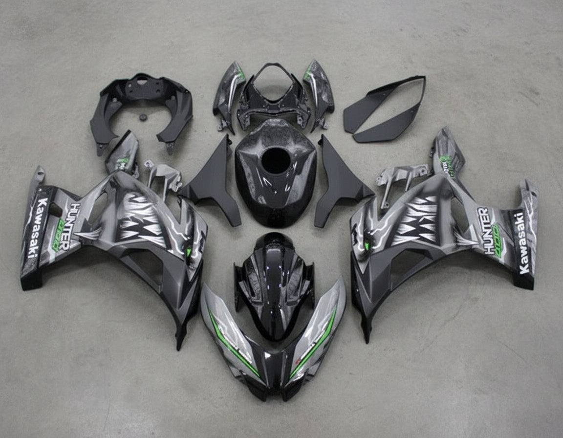 Kawasaki Ninja 400 Fairings (2018-2023) Gray Shark at KingsMotorcycleFairings.com